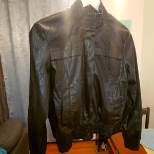 Black jacket (faux leather)
